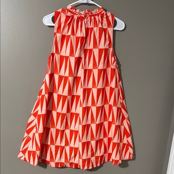 Glam Orange and White Asymmetrical Dress - Picture 3 of 7
